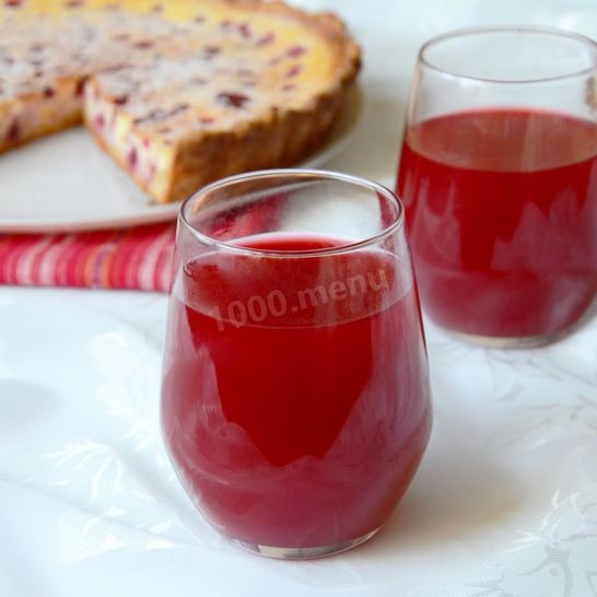 Рецепт морса из свежей брусники