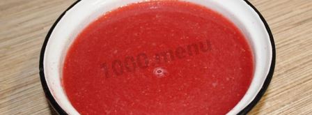 морс из замороженных ягод клубники и красной смородины. Шаг 9