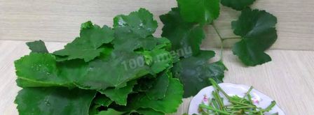 прохладительный напиток из виноградных листьев. Шаг 3