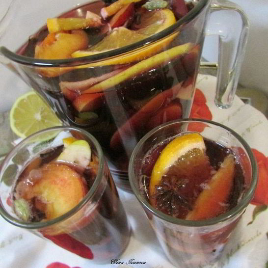 Рецепт газированной сангрии с минералкой