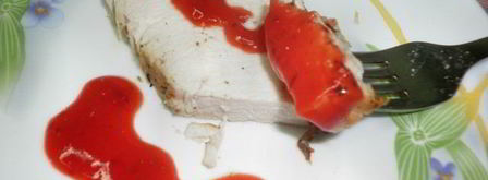 соус сангрияк мясу из клюквы и клубники. Шаг 4