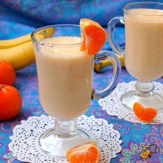 Рецепт бананова-мандаринового смузи