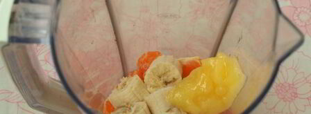 бананово-мандариновый смузи. Шаг 3