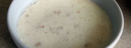 клубничный смузи с творогом и овсяными хлопьями. Шаг 3