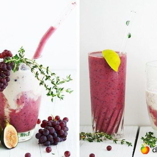 Рецепт мятного виноградного смузи