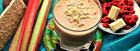 смузи из ревеня, киви и банана. Шаг 11