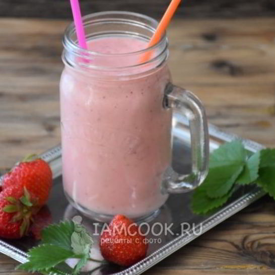 Рецепт смузей клубничный чизкейк