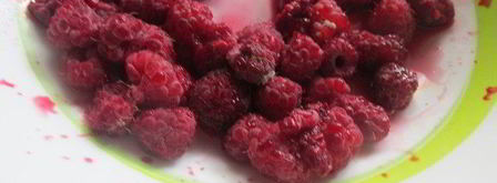 смузи с малиной и творогом. Шаг 3