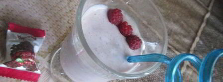 смузи с малиной и творогом. Шаг 5