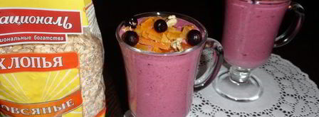 ягодный смузи с овсяными хлопьями. Шаг 6