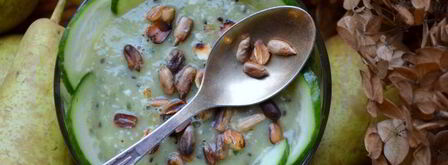 зеленый смузи с киви и огурцом. Шаг 6