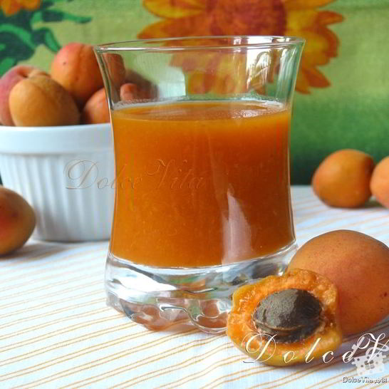 Рецепт абрикосового сока с мякотью