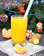 Мандариново-имбирный сок