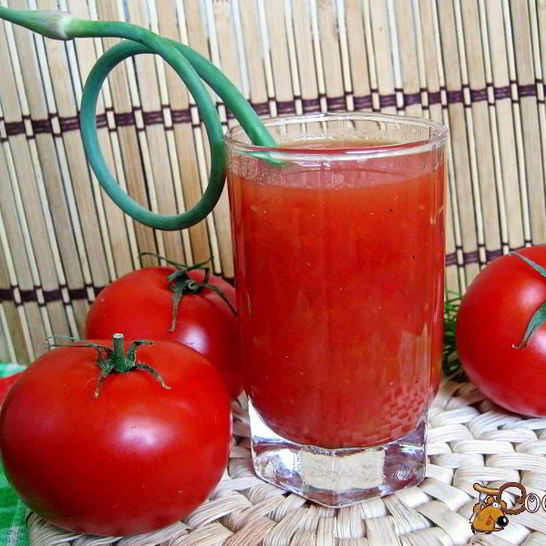 Рецепт томатного сока с мякотью