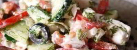 греческий салат с капустой. Шаг 9