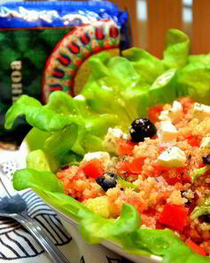 Греческий салат с киноа