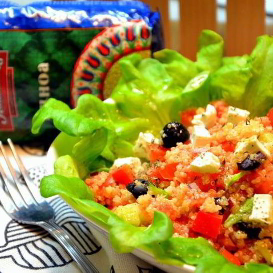 Рецепт греческого салата с киноа