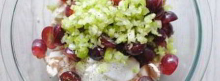 греческий салат с курицей и йогуртом. Шаг 3