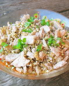 Салат из зеленой гречки