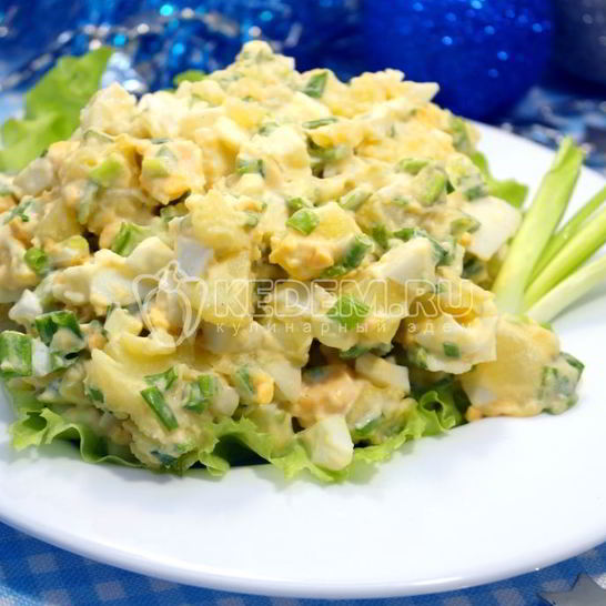 Рецепт картофельного салата на рождество