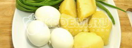 картофельный салат на рождество. Шаг 4