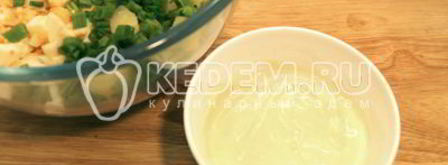 картофельный салат на рождество. Шаг 7