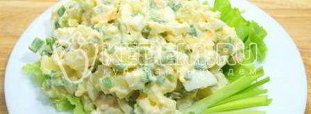 картофельный салат на рождество. Шаг 9