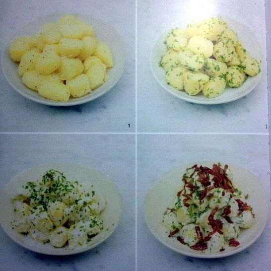 Рецепт картофельного салата с беконом