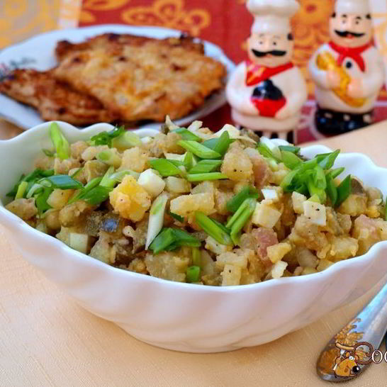 Рецепт картофельного салата с горчичной заправкой