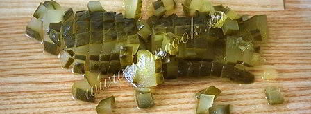 картофельный салат с маринованными грибами. Шаг 6