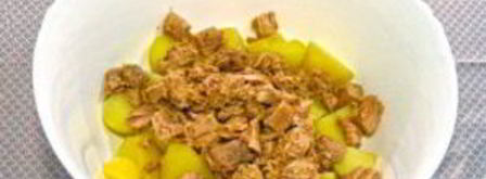 картофельный салат с тунцом. Шаг 6