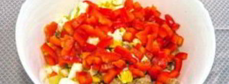 картофельный салат с тунцом. Шаг 8