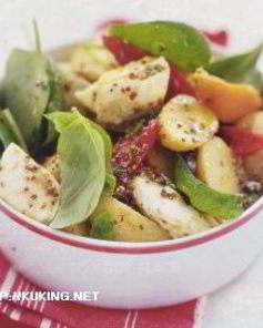 Картофельный салат с запеченным перцем