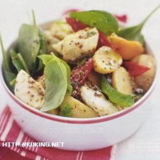 Рецепт картофельного салата с запеченным перцем