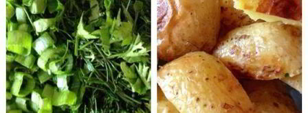 картофельный салат с заправкой из феты. Шаг 5