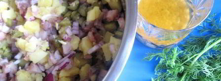 немецкий картофельный салат с сельдью. Шаг 4