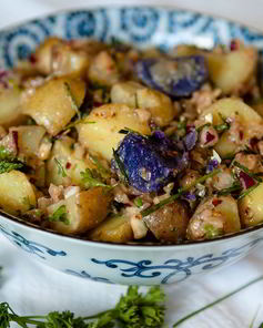 Постный картофельный салат