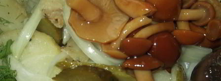 салат с картофелем и грибами. Шаг 7