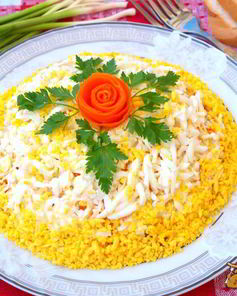 Салат с картофелем и курицей