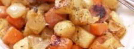 салат с жареным картофелем. Шаг 5