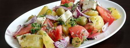 теплый салат с картофелем. Шаг 9