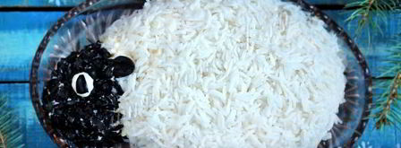 новогодний слоеный салат овечка. Шаг 10