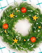 Новогодний венок из оливье