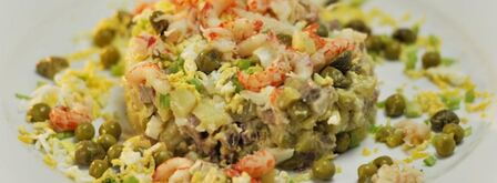 оливье без майонеза. Шаг 4