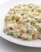 Оливье с беконом