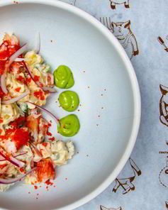 Оливье с крабом