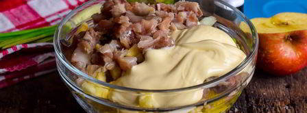 оливье со скумбрией. Шаг 8