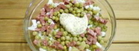 салат обезьянка оливье. Шаг 4