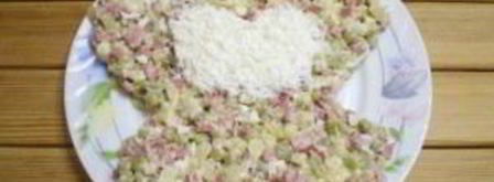 салат обезьянка оливье. Шаг 7