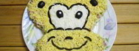 салат обезьянка оливье. Шаг 10